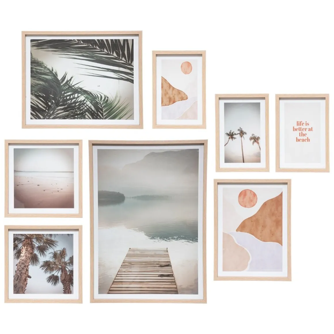 8 affiches encadrées"Paysage"