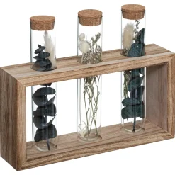 3 tubes fleurs séchées "House"