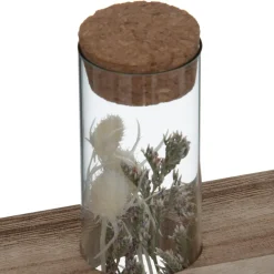 3 tubes fleurs séchées