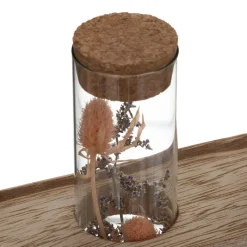 3 tubes fleurs séchées