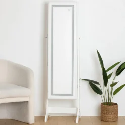 Armoire à bijoux LED, verre