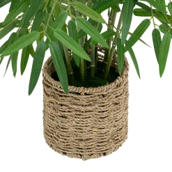 Bambou artificiel, pot naturel