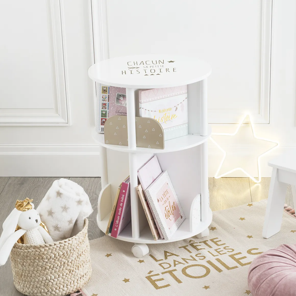 Bibliothèque enfant ronde