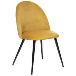 Chaise "Slano", pieds métal noir