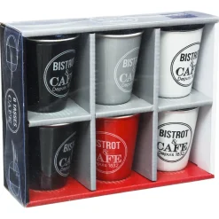 Coffret 6 tasses 