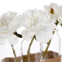 Composition 3 roses artificielles