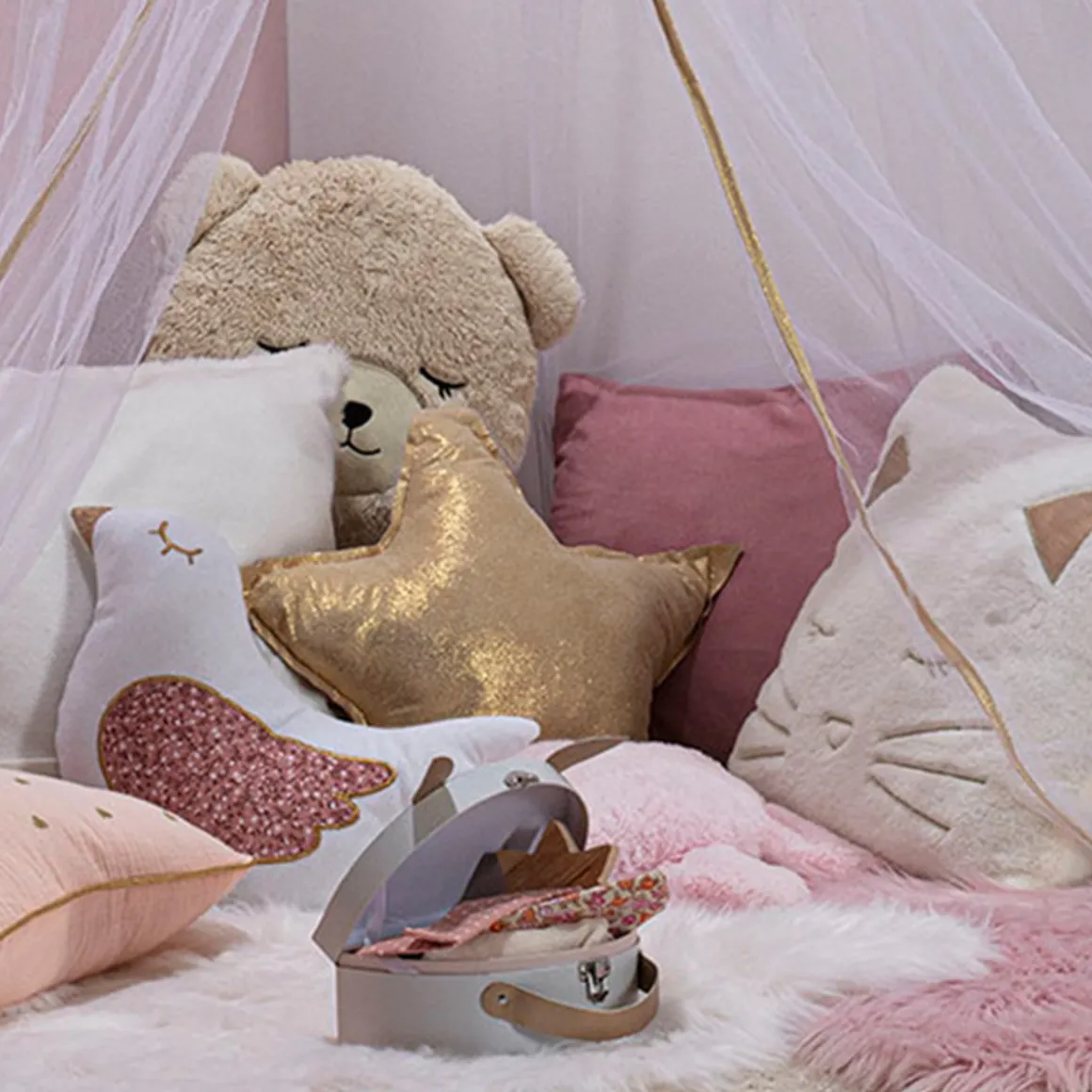 Coussin enfant Ours "Nao"