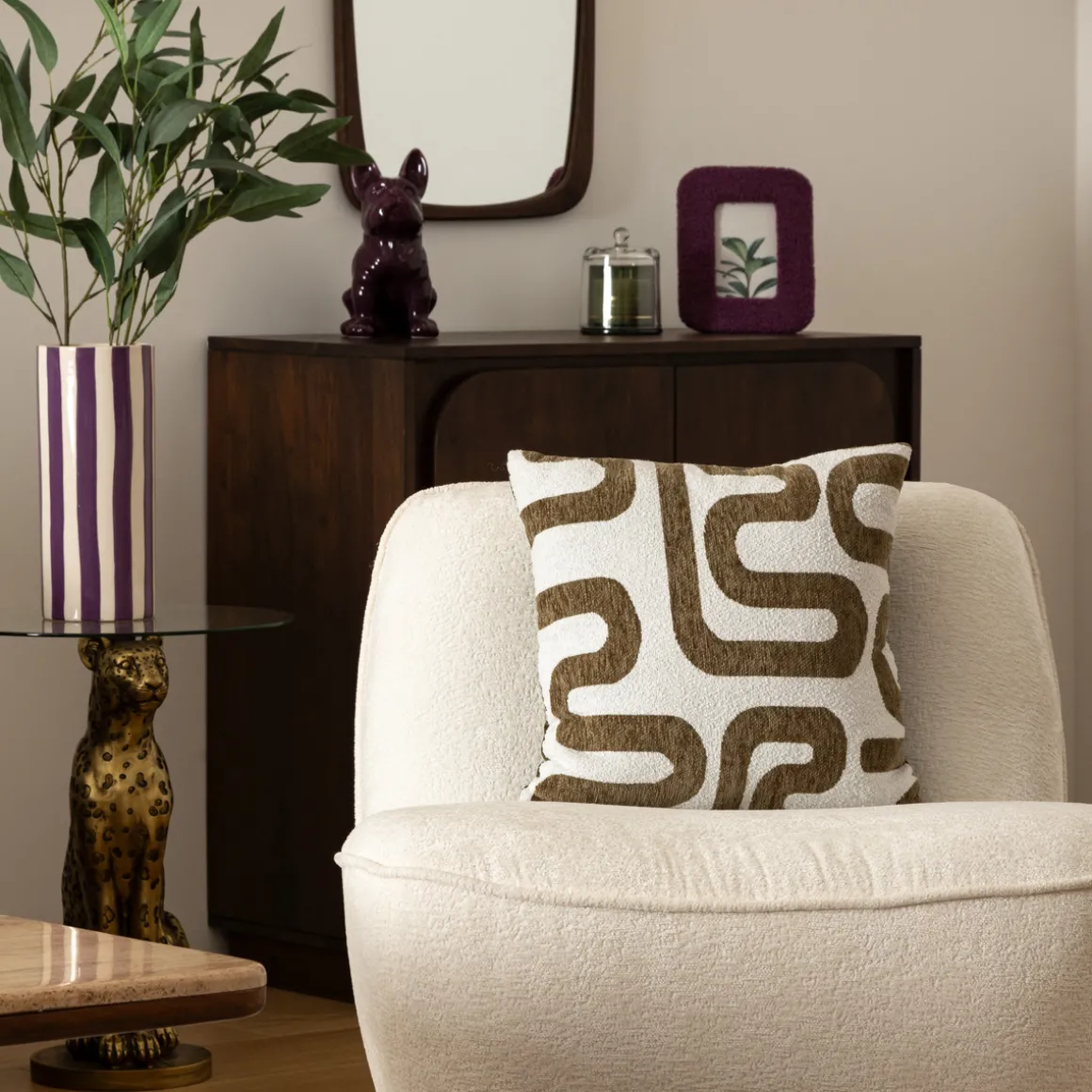 Coussin jacquard "Safina"