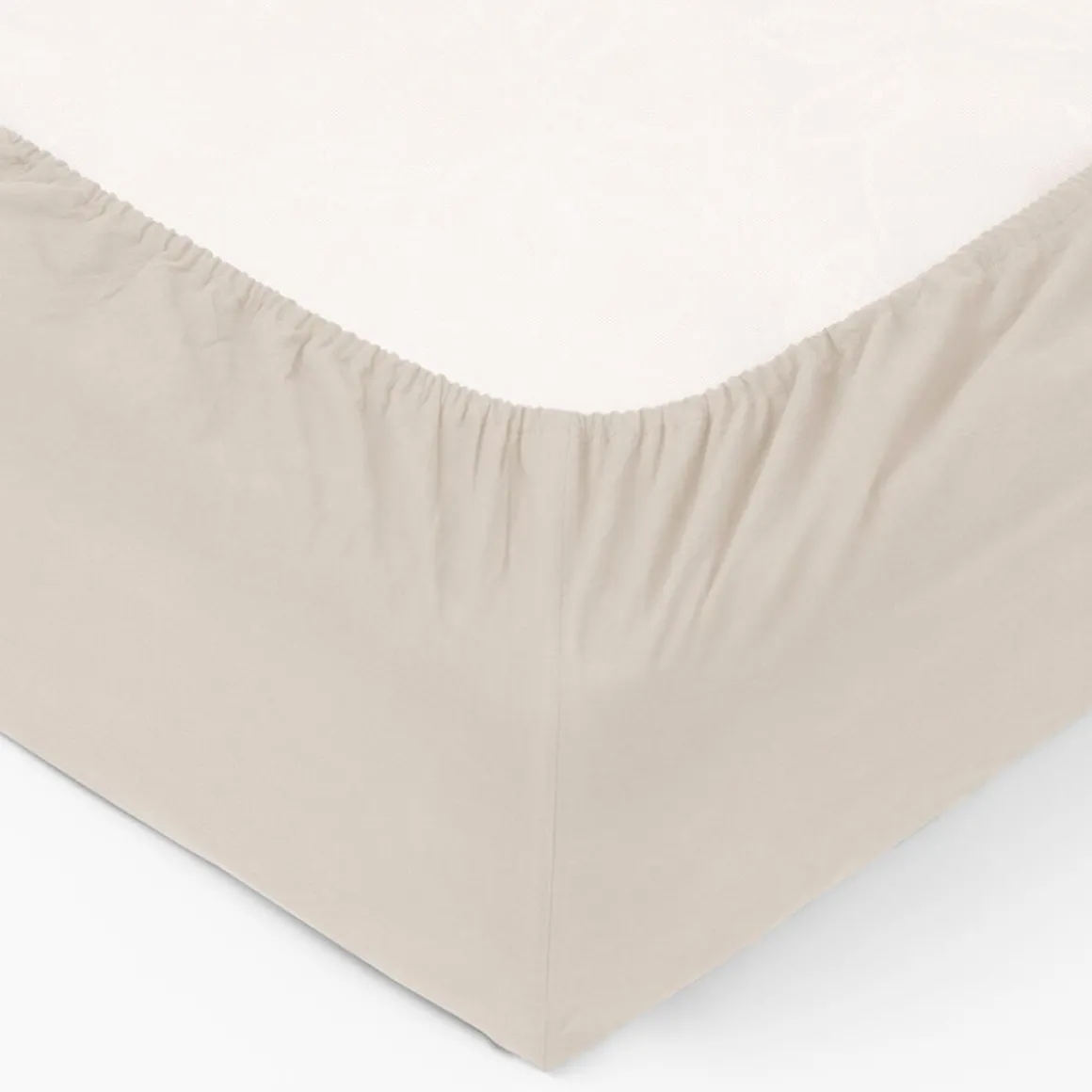 Drap-housse, coton lavé