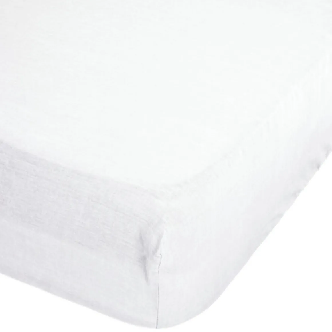 Drap-housse "Linah", lin lavé