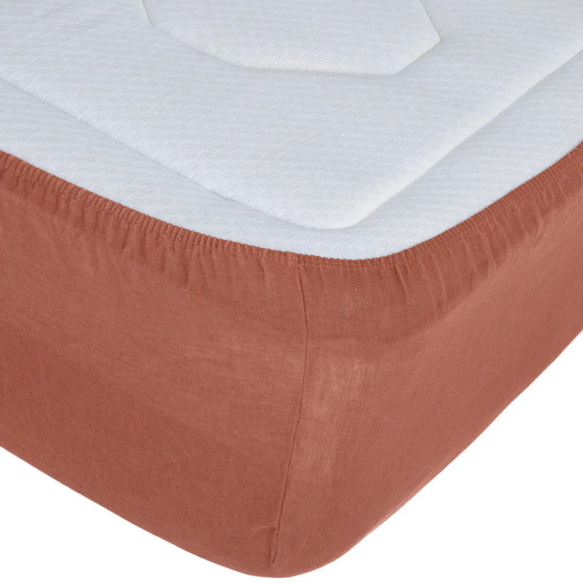 Drap-housse "Linah", lin lavé