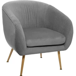 Fauteuil Gris "Solaro"