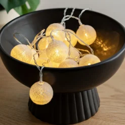 Guirlande LED 16 boules, pile