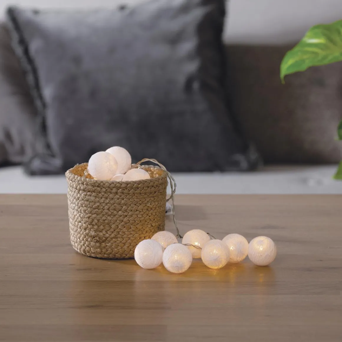 Guirlande LED 16 boules, pile