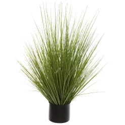Herbe artificielle en pot