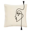Housse de coussin "Visage"