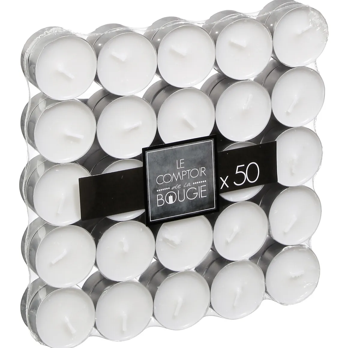 Lot de 50 bougies chauffe-plats