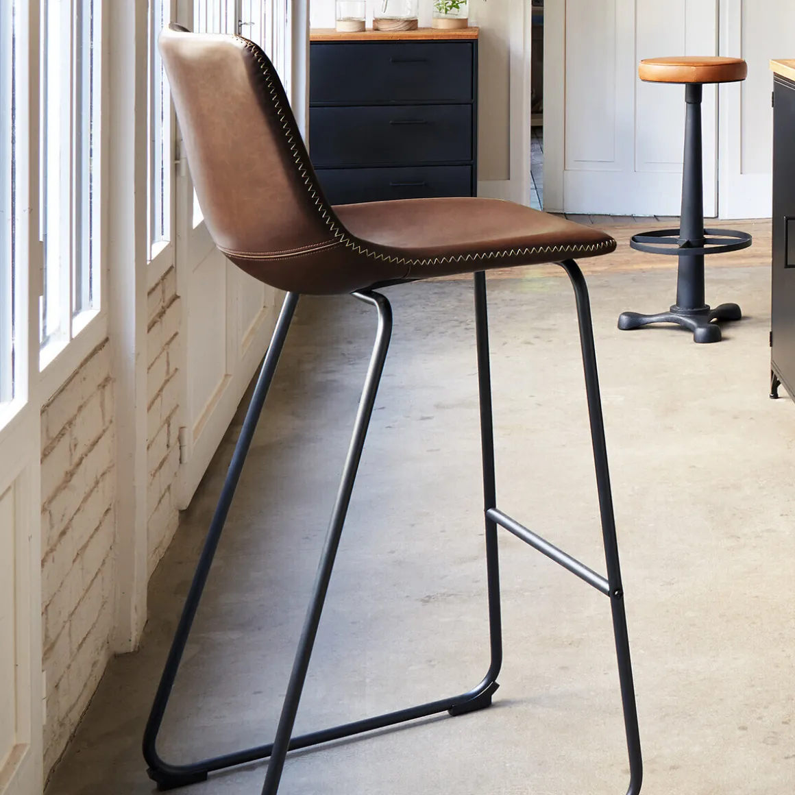 Lot de 2 chaises de bar "Lois"