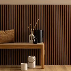 Lot de 2 panneaux décoratifs tasseaux bois Colva