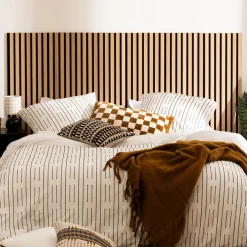 Lot de 3 panneaux décoratifs tasseaux bois Colva