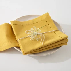 Lot de 4 serviettes de table "Chambray"