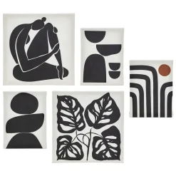 Lot de 5 toiles imprimées "Cynthia"