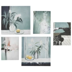 Lot de 5 toiles imprimées "Cynthia"