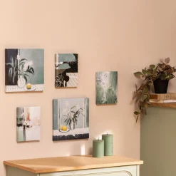 Lot de 5 toiles imprimées "Cynthia"