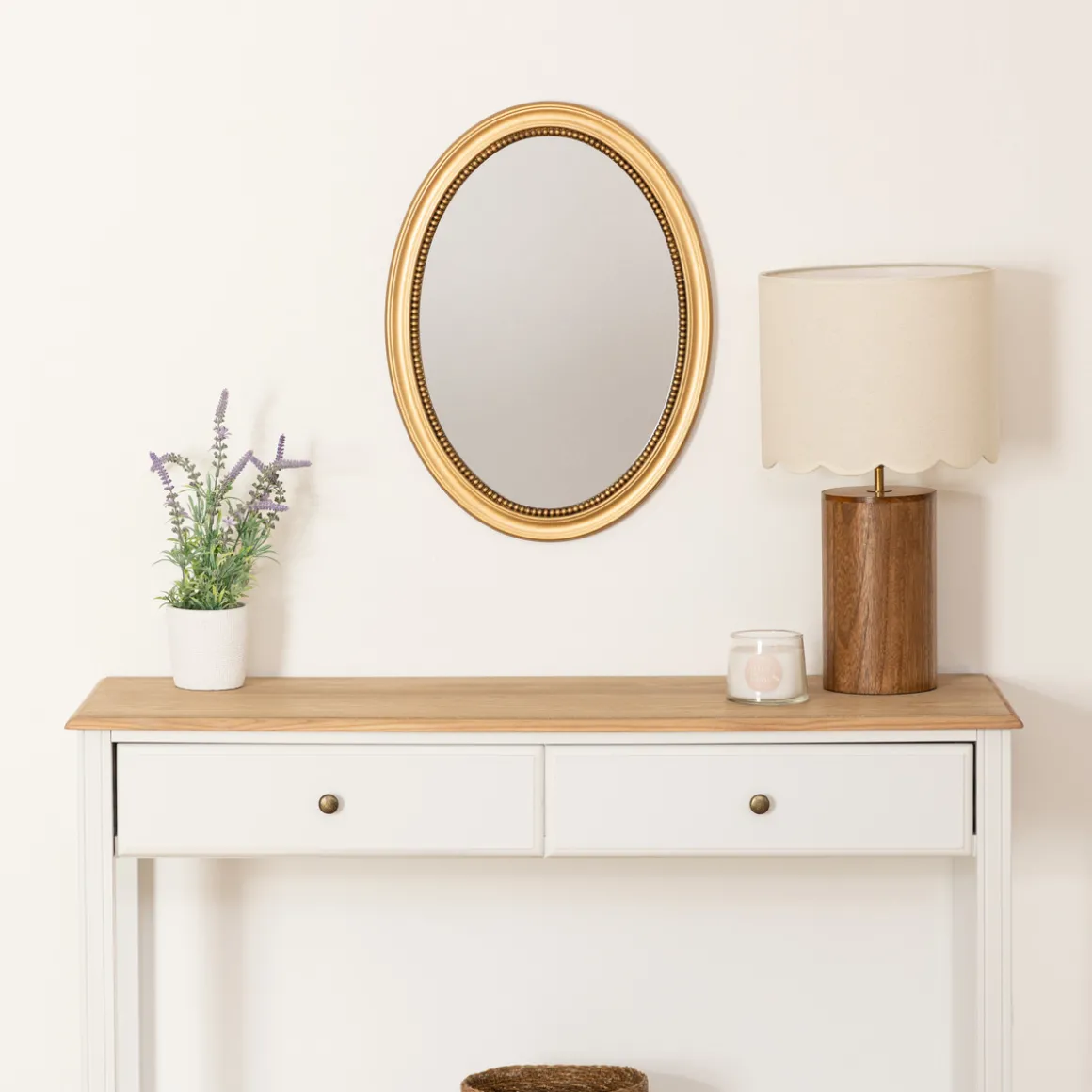 Miroir rond moulure "Victoria"