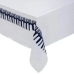 Nappe broderie "Lizandro", coton et lin