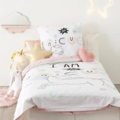 Parure de lit enfant 2 pièces "Licorne"