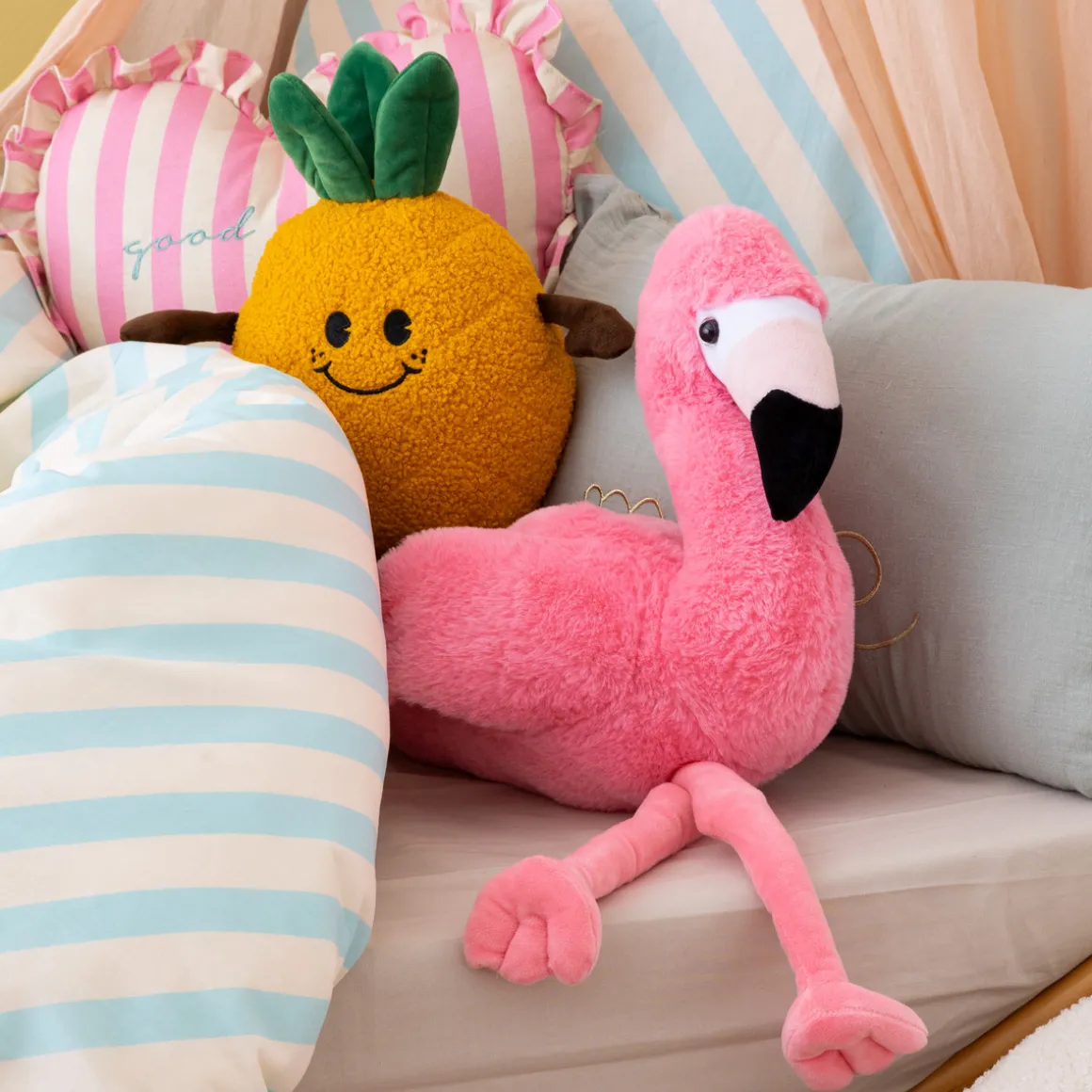Peluche Flamant rose "Mingo"