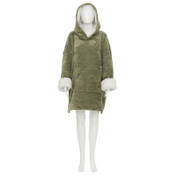 Plaid à manches capuche flanelle "Caleen"