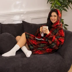 Plaid à manches "Hoodie"