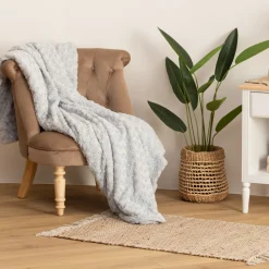 Plaid "Bouclette" fausse fourrure