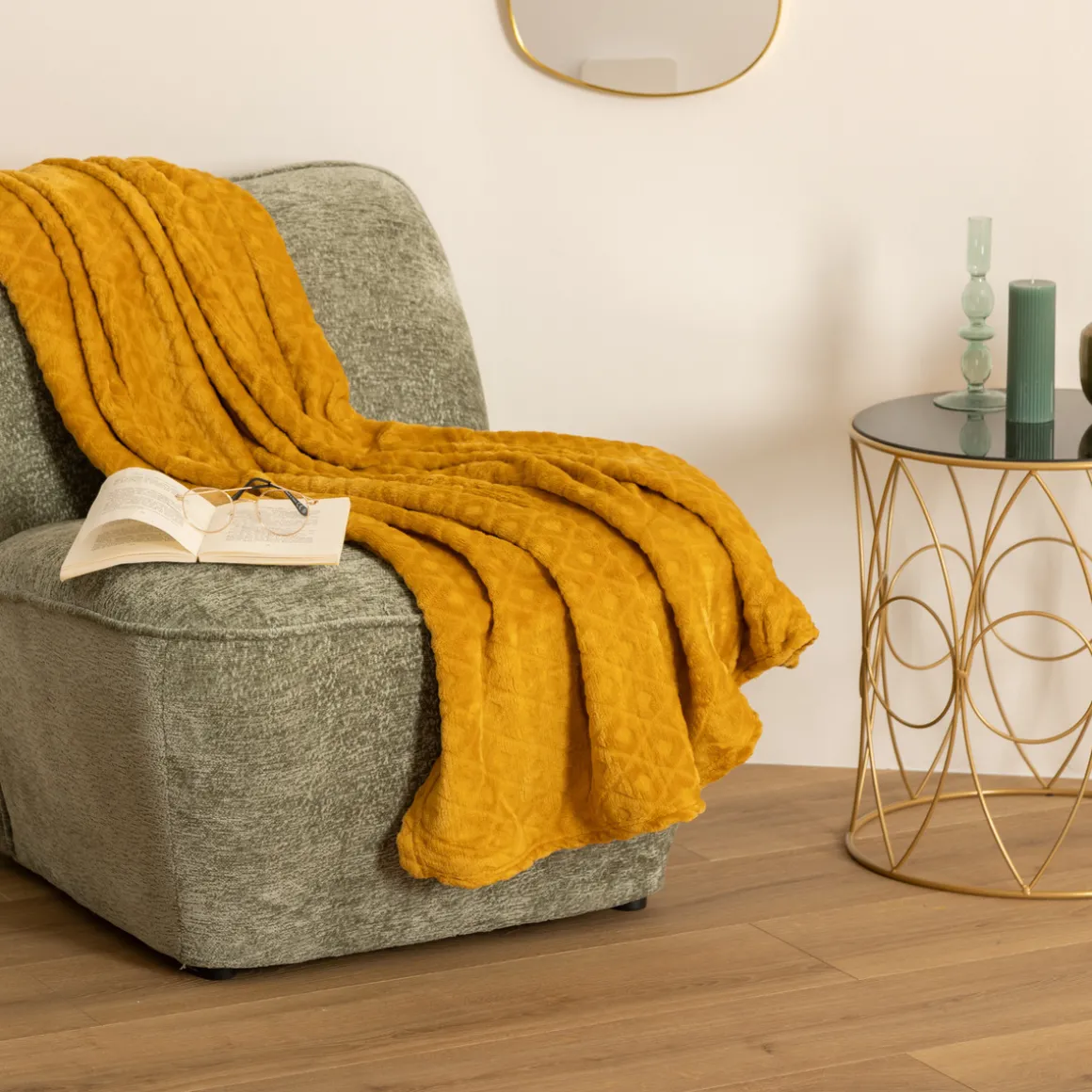 Plaid "Losange", flanelle