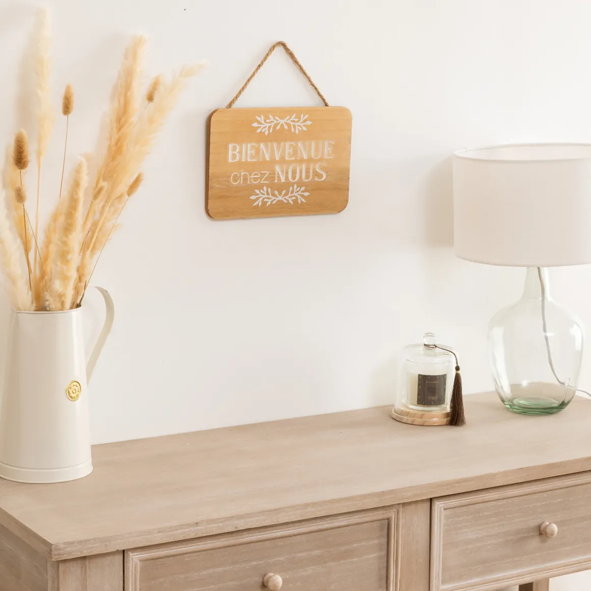 Plaque de porte bois "Krystel"