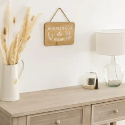 Plaque de porte bois