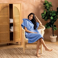 Poncho de plage "Azul"