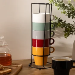 Rack 6 mugs "Colorama"