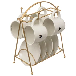 Rack 4 tasses "The floral"