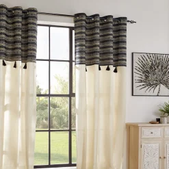 Rideau "Delhi", motifs jacquard