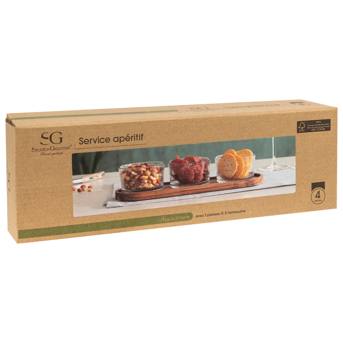 Service apéritif 4 pièces "Le café bordelais"