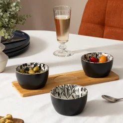 Service apéritif 4 pièces "White Floral"