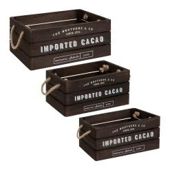 Set de 3 cagettes bois "Denys"