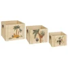 Set de 3 cagettes enfant "Jungle"