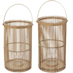 Set de 2 lanternes, bambou