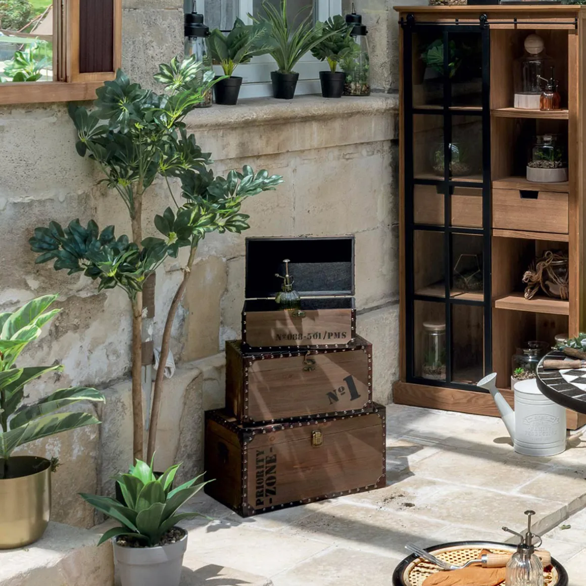 Set de 4 malles "Rétro Factory"