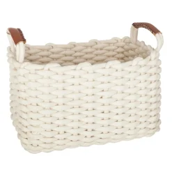 Set de 3 paniers à anses rectangulaires 