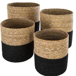Set de 4 paniers jute